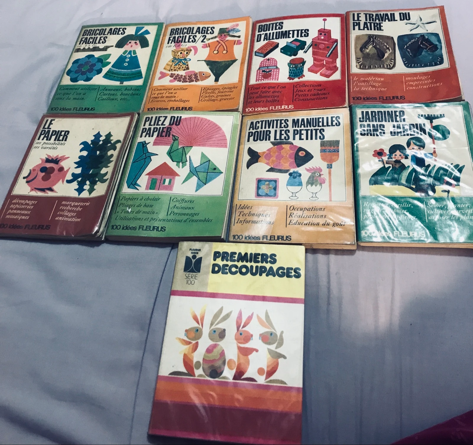Lot de 9 livres travaux manuels